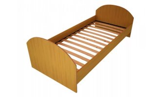 Кровать одноярусная с ламелями из ЛДСП "ДКП-6"