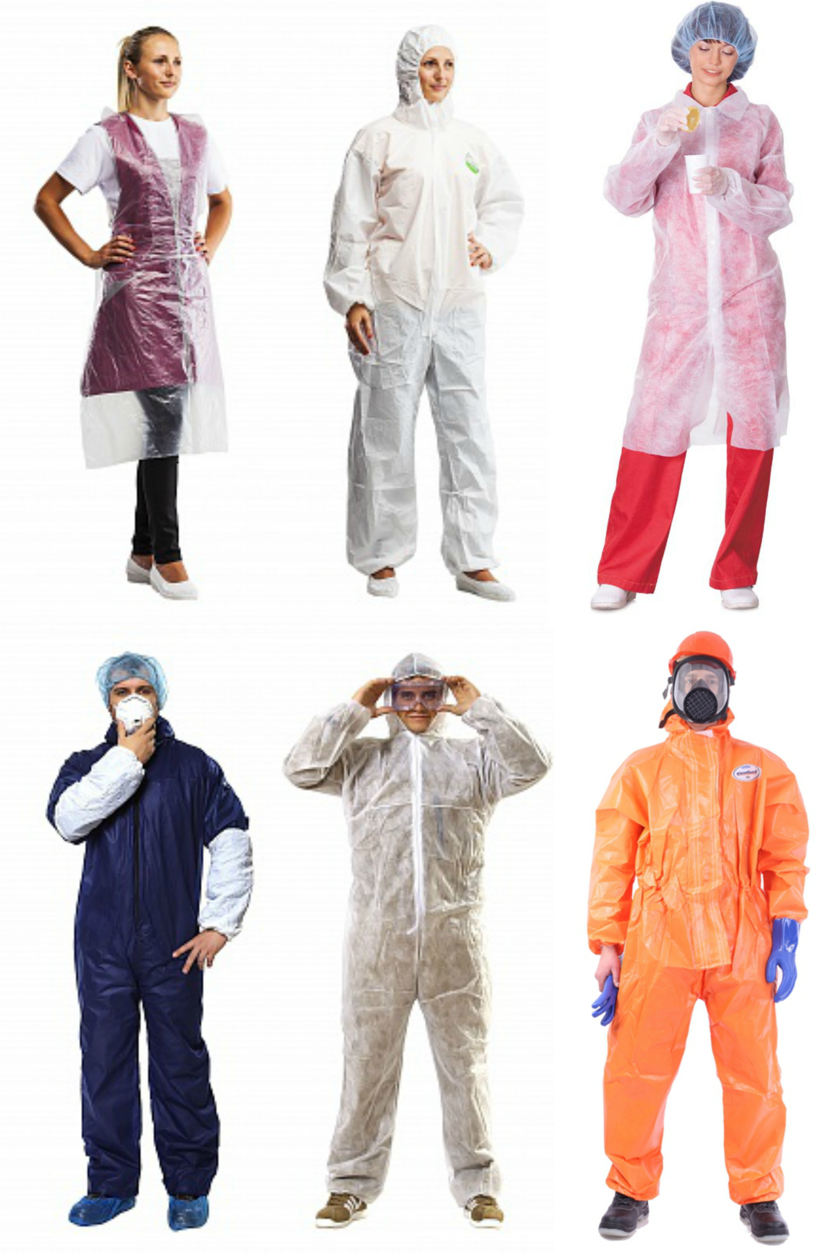 Защитная одноразовая одежда для пищевой, химической промышленности и медицины.