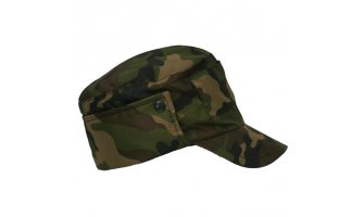 Кепи охранника утеплённое КМФ зелёное