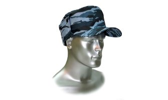 Кепи охранника утеплённое КМФ серый вихрь