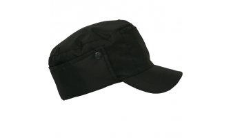 Кепи охранника утеплённое чёрное