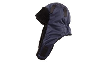 Шапка-ушанка "ЕВРО" т.синяя