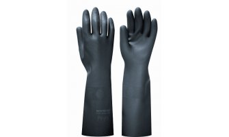 Перчатки "БЛЭК ГАУНТЛЕТ" р.M,L,XL,XXL (латекс, без хлопкового слоя, толщ.0,80мм,дл.450мм.)