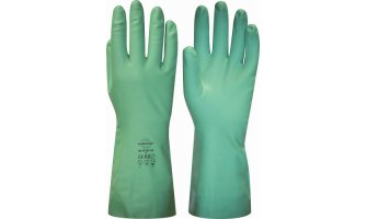Перчатки "МЕТЕОР-SP" р.S,M,L,XL (нитрил, хлопковый слой, толщ.0,38мм, дл.330мм.)
