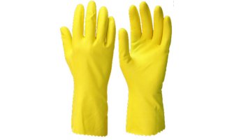 Перчатки "ЧИСТОТА" р.S,M,L,XL (латекс, хлопковый слой, толщ.0,38мм,дл.300мм.)
