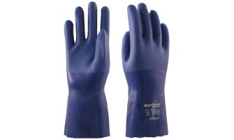 Перчатки "Шельф" P-T-23( ПВХ текстурированный на трикотажной основе,дл.300 мм., толщ.1,9 мм)