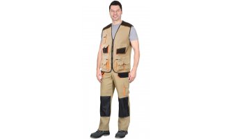 Жилет "СИРИУС-МАНХЕТТЕН" стрейч бежевый