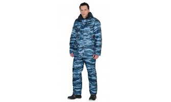 Костюм "СИРИУС-Безопасность" зимний: куртка, п/комб. КМФ серый вихрь