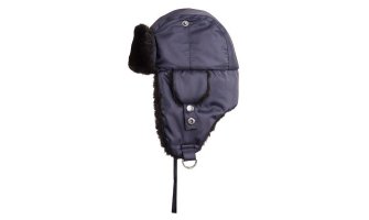 Шапка-ушанка "СИРИУС-ЕВРО плюс" т.синяя (тк. Оксфорд)