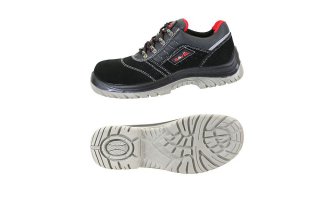 Полуботинки "СИРИУС-Универсал" замша (черные) ПУ-ПУ