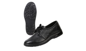 Туфли мужские на шнуровке черные иск. кожа