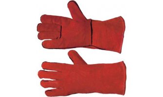 Краги спилковые пятипалые с подкладкой, цвета в ассортименте (Е.С.)