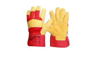 Перчатки утеп-е комбинир. кожаные "ДИГГЕР", кожа КРС 1,4мм, манжет-крага, дл.27 см р.10.5 ПЕР609