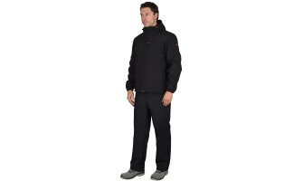 Костюм "СИРИУС-Азов" с капюшоном черный софтшелл пл 350 г/кв.м