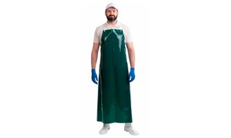 Фартук полиуретановый "ЛАРИПОЛ" уплотненный зеленый, толщина 0,3мм, р.90см х115см (ФАР013)(х12)