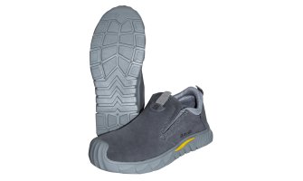 Полуботинки на резинке УНИВЕРСАЛ НИТРО, замша (серые), Нитрил