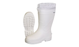 Сапоги из ЭВА с манжетой, МБС КЩС, утепленные, белые